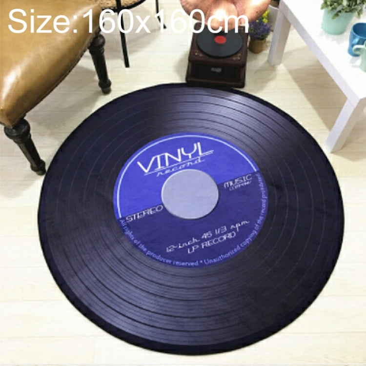 創意復古3D DVR錄影地毯圓形CD地墊家居裝飾客廳兒童臥室裝飾地毯，直徑60cm，直徑80cm，直徑100cm，直徑120cm，直徑160cm，直徑180cm