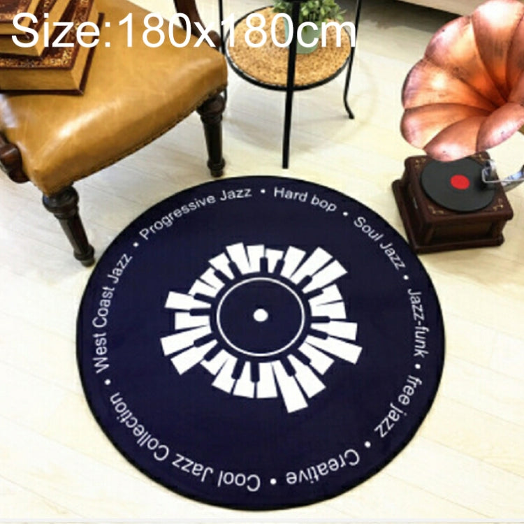 創意復古3D DVR錄影地毯圓形CD地墊家居裝飾客廳兒童臥室裝飾地毯，直徑60cm，直徑80cm，直徑100cm，直徑120cm，直徑160cm，直徑180cm