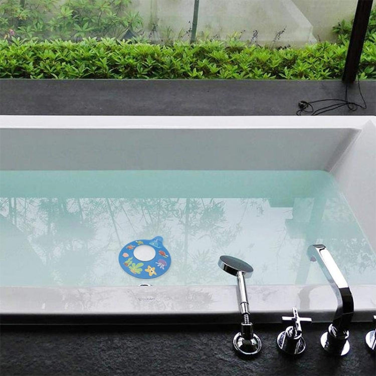 下水道地漏池塞矽膠防水浴缸塞，海洋生物 A，海洋生物 B，足球，雪花，動感