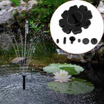 太陽能花瓣噴泉漂浮噴泉池塘花園裝飾，太陽能花瓣噴泉