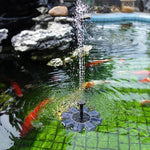 太陽能花瓣噴泉漂浮噴泉池塘花園裝飾，太陽能花瓣噴泉