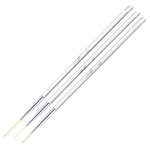 3pcs /Set Nail Double-Ended Color Brush Nail Art Drawing Pen Tool Set