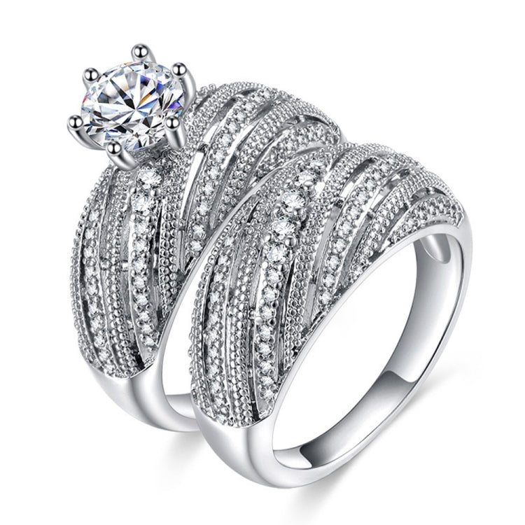 女款復古鑽石婚戒，8，9，10