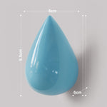 創意水滴牆壁掛鉤家居裝飾樹脂壁畫3D衣帽掛鉤單鉤，大號，小號