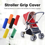 2件套舒適氯丁橡膠行李手柄包裹握把嬰兒通用推車握把保護套旅行包行李箱，通用藍，通用黃，通用黑，通用橙，通用紅，通用綠
