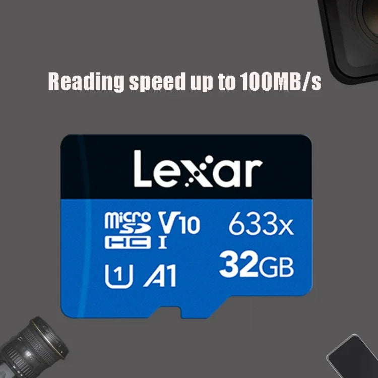 Lexar 633x 32GB高速手機記憶TF卡 行車記錄器記憶卡，32GB