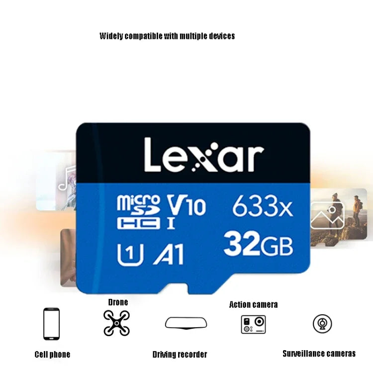 Lexar 633x 32GB高速手機記憶TF卡 行車記錄器記憶卡，32GB