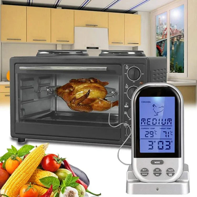 數字探頭型烤箱烹飪食物溫度計廚房工具，GHY-6002