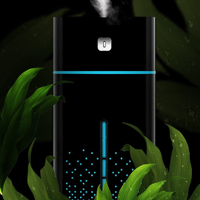 超聲波空氣加濕器USB精油香薰擴香器LED夜燈噴霧淨化器，1000ml