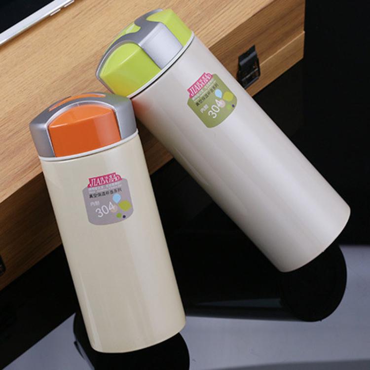 Jiadabao學生兒童便攜不銹鋼雙層保溫杯，300mL隨機顏色發貨，230ml隨機顏色發貨