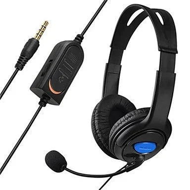 雙耳大型耳機 PS4 主機網路語音聊天耳機，大型耳機
