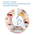 2支舌苔清潔刮板去除口臭舌刷隨機顏色發貨