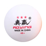 ROYING 10 件專業 ABS 乒乓球訓練球，直徑：40mm，白色 3 星，橙色 3 星