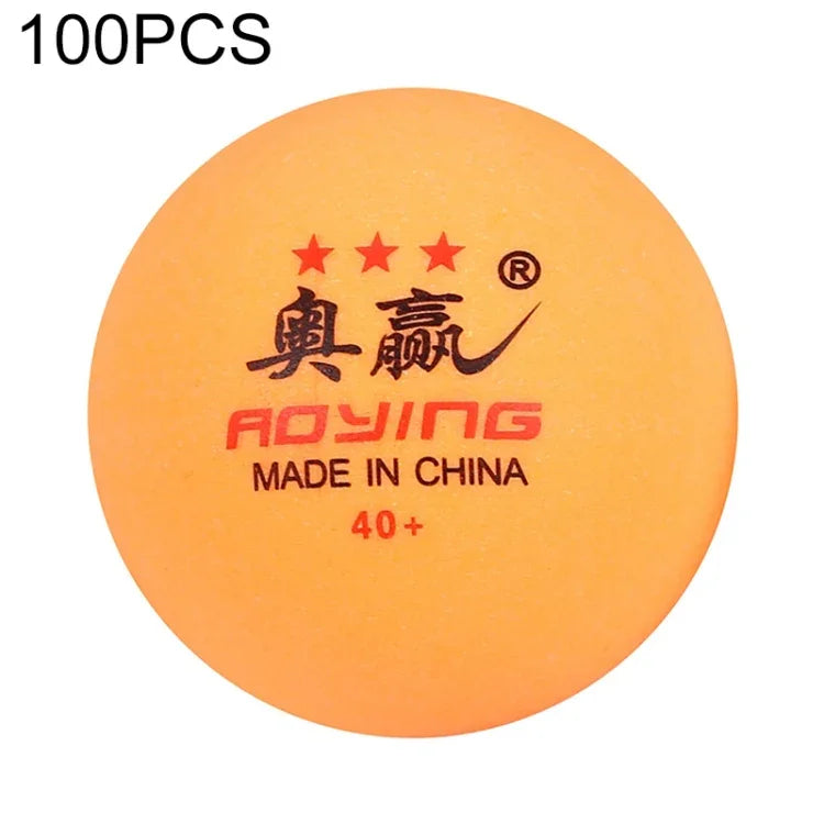 ROYING 10 件專業 ABS 乒乓球訓練球，直徑：40mm，白色 3 星，橙色 3 星