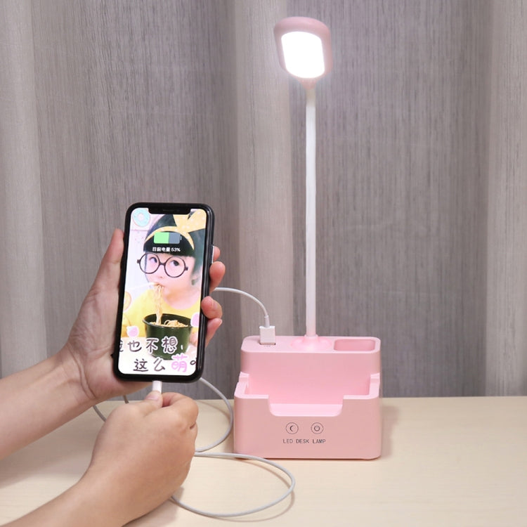 學生 USB 充電臥室觸控 LED 護眼多功能創意桌燈，帶風扇，不帶風扇