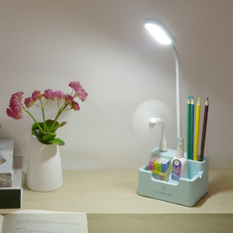 學生 USB 充電臥室觸控 LED 護眼多功能創意桌燈，帶風扇，不帶風扇