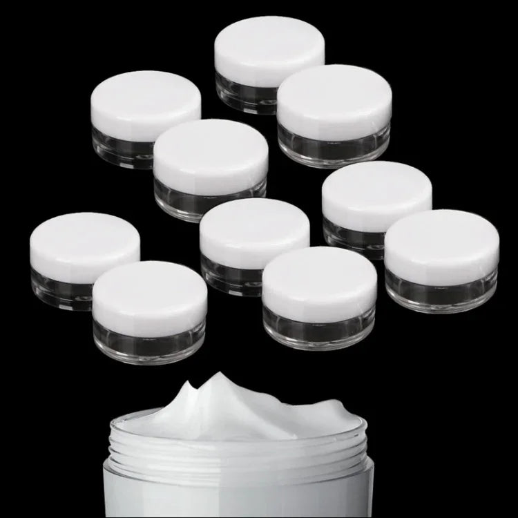 10個裝迷你5ml克試用霜，化妝塑料瓶，5ml