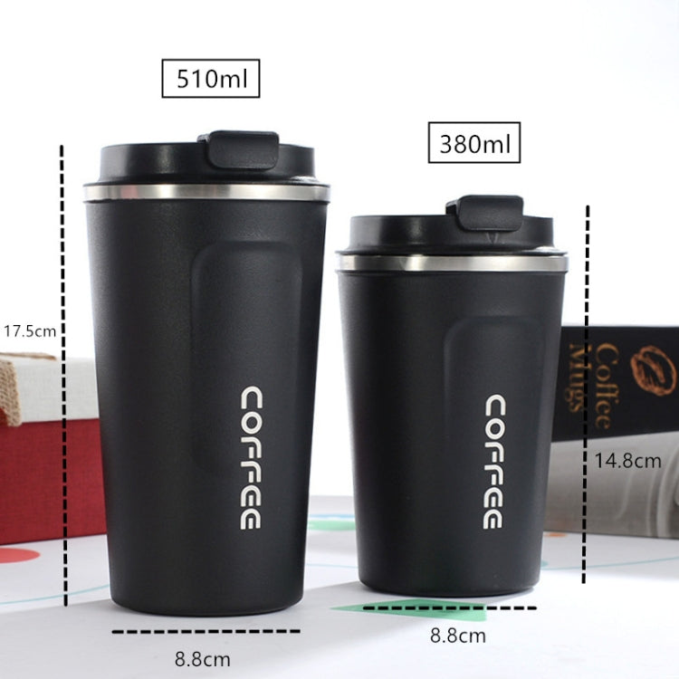 智能版雙層不鏽鋼304咖啡杯車用保溫杯旅行保溫杯，380ml白色，380ml黑色，380ml綠色，380ml藍色，380ml粉色，510ml白色，510ml黑色，510ml綠色，510ml藍色，510ml粉色
