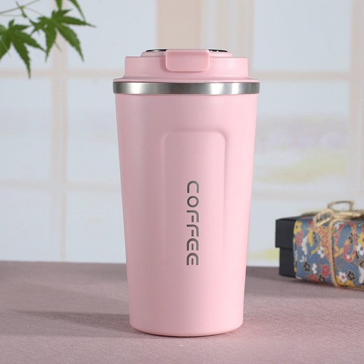 Smart Version Double Stainless steel 304 Coffee Mug Car Thermos Mug Travel Thermo Cup, 380ml Black, 380ml Green, 380ml Blue, 380ml Pink, 380ml White, 510ml White, 510ml Black, 510ml Green, 510ml Blue, 510ml Pink