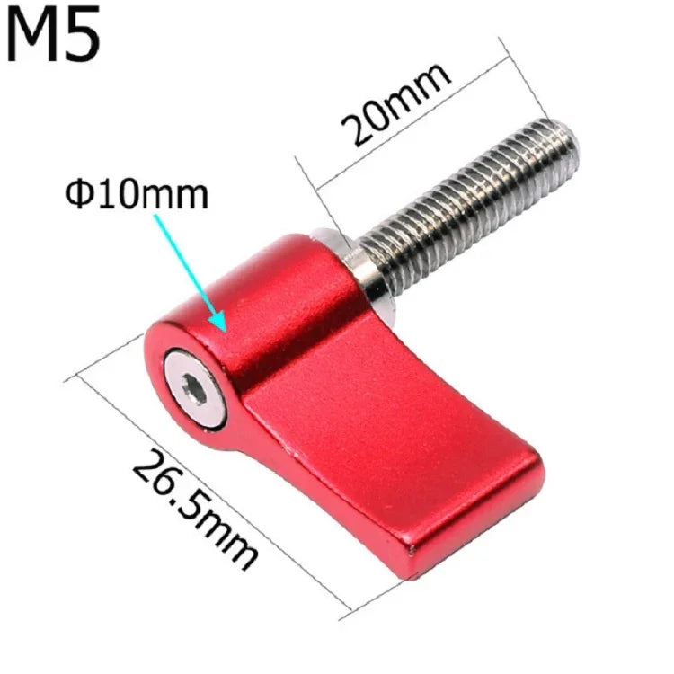 鋁合金固定螺絲 運動相機定位鎖定手螺絲配件，M5x20mm