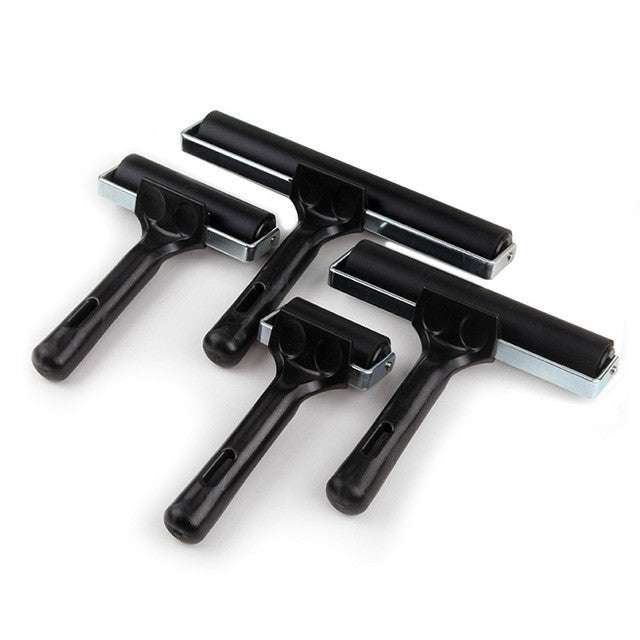版畫滾筒印刷材料工具 橡膠印章印刷轉印工具，尺寸：6cm，6cm，10cm，15cm，20cm