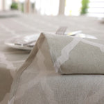 Cotton and Geometric Rhombus Gray LaceTablecloth, 60x60cm, 70x70cm, 90x90cm, 100x140cm, 120x120cm, 140x140cm, 90x150cm, 140x160cm, 120x160cm, 140x180cm, 130x180cm, 140x200cm, 140x220cm, 140x250cm