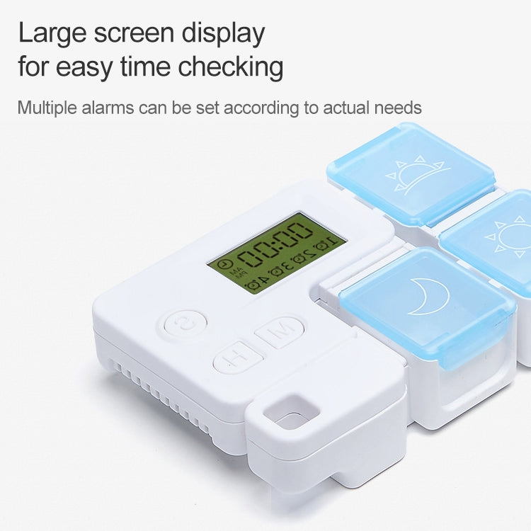 Portable Intelligent Plastic Storage Box Electronic Timing Reminder Medicine Boxes