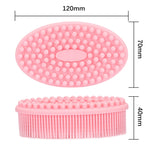 Silicone Scalp Shower Massage Brush Soft Baby Bath Brush, Silicone Scalp Bath Brush
