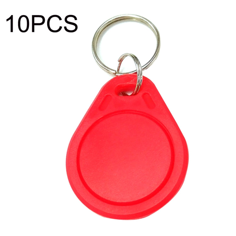 10片 IC 門禁卡 入口控制 M1 兼容 Fudan RFID 13.56MHz 鑰匙扣標籤，灰色、紫色、紅色、黃色、藍色、綠色、黑色、橙色