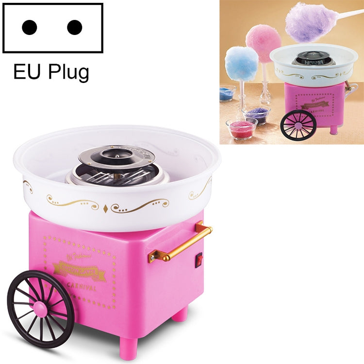 復古手推車迷你棉花糖機，美國規格110V，歐洲規格220V，澳洲規格220V，英國規格220V，國家標準220V