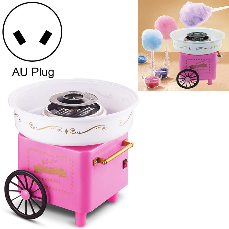 復古手推車迷你棉花糖機，美國規格110V，歐洲規格220V，澳洲規格220V，英國規格220V，國家標準220V