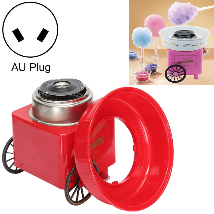 復古手推車迷你棉花糖機，美國規格110V，歐洲規格220V，澳洲規格220V，英國規格220V，國家標準220V