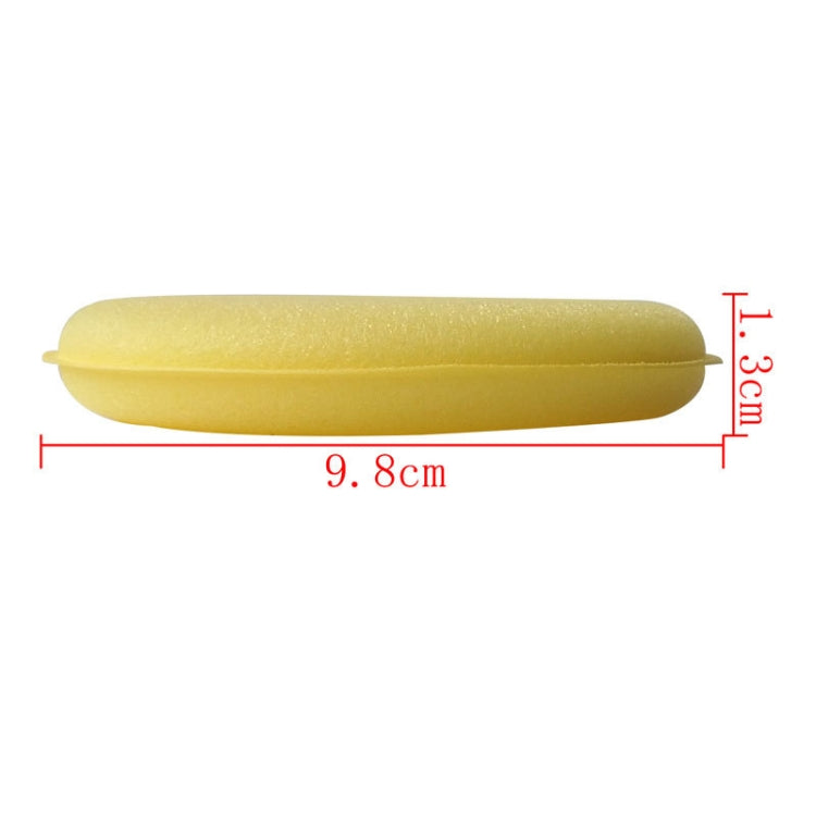 5 PCS Car Vehicle Wax Polish Foam Sponge Hand Soft Wax Yellow Sponge Pad for Car Detailing Care Wash, 5 PCS