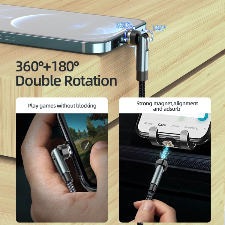 CC57 540 度旋轉磁吸快充數據線，1m + 8 Pin + Type-C/USB-C + Micro USB + 紅色，1m + Type-C/USB-C + Micro USB + 黑色，2m + Type-C/USB-C + Micro USB + 紅色，2m + Type-C/USB-C + Micro USB + 黑色