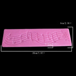 2 件組音符蛋糕裝飾矽膠模具翻糖蛋糕工具烘焙 DIY 模具，音符造型