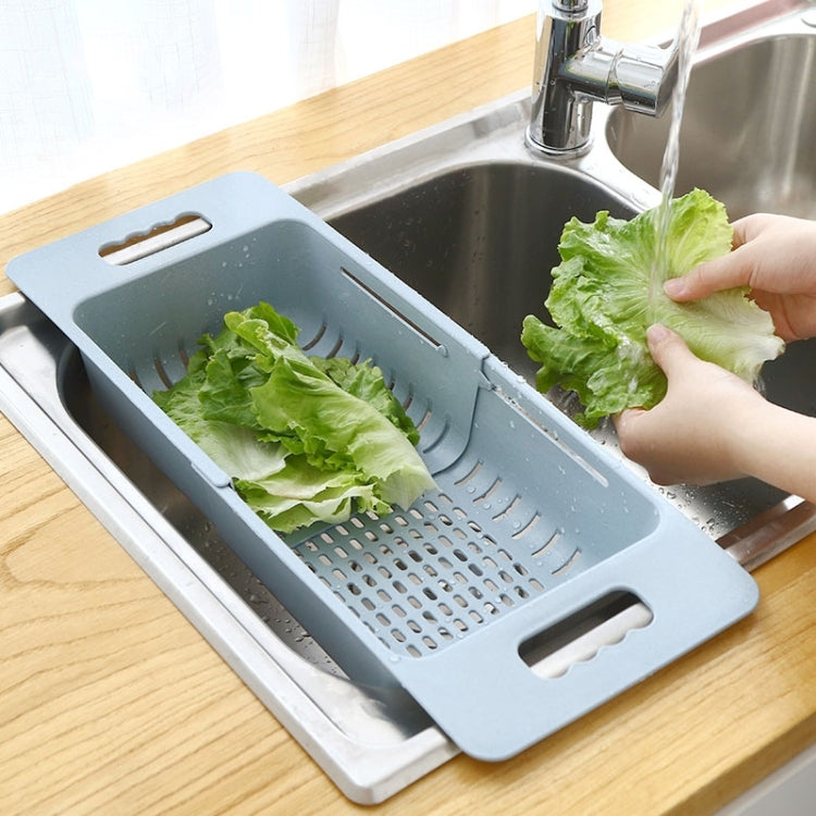 可調式碗盤瀝水槽排水籃 洗菜水果塑膠晾乾架