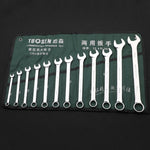 TUOSEN手動五金工具開口梅花雙用扳手套裝，10合1，12合1，14合1，15合1