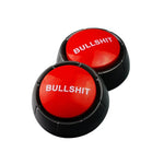 3件組派對知識問答遊戲電子擠壓聲音盒答題玩具，紅色帶燈 BULLSHIT，笑與哭