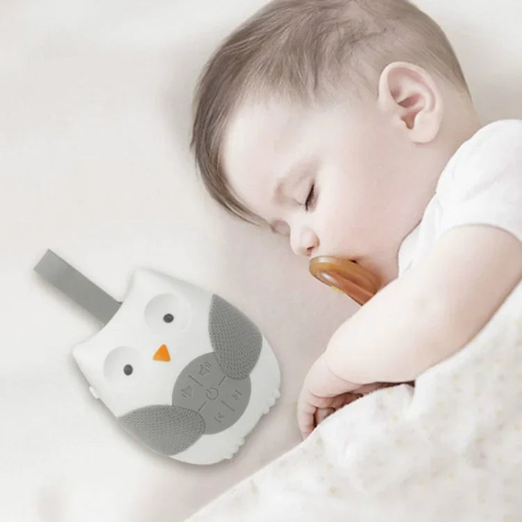 嬰兒床邊掛鈴聲舒緩睡眠柔軟貓頭鷹音樂盒玩具，貓頭鷹音樂盒