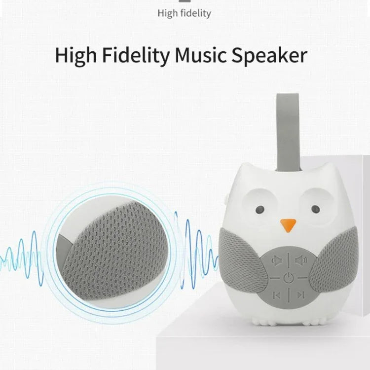 嬰兒床邊掛鈴聲舒緩睡眠柔軟貓頭鷹音樂盒玩具，貓頭鷹音樂盒