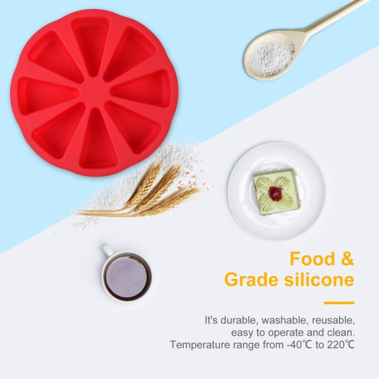 DIY矽膠八角三角模具 矽膠蛋糕模 烘焙工具，隨機色發貨，八角三角模具