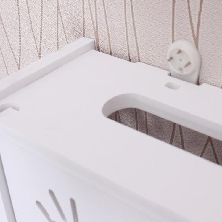 WiFi 路由器盒 PVC 壁掛架 掛板支架 收納盒，41x23x8.5cm