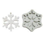 DIY烘焙聖誕系列造型翻糖矽膠模具，聖誕葉子，聖誕雪花，聖誕圓形雪花形狀，聖誕樹
