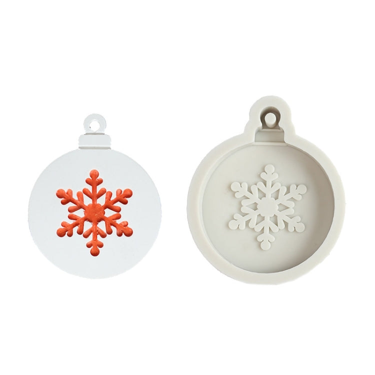 DIY烘焙聖誕系列造型翻糖矽膠模具，聖誕葉子，聖誕雪花，聖誕圓形雪花形狀，聖誕樹