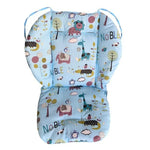 Baby Stroller Cotton Cushion Universal Shock-proof Thick Warm Infant Dining Chair Baby Cushion in Autumn and Winter, Blue Animal, Blue Bear, Pink Bear, Gray Sheep