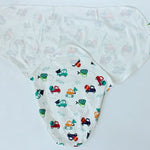 Spring  Summer Cotton Baby Infant Bags Towels Sleeping Bags Knitted Cloth Cap Set, S (50x70 CM), L (60x75 CM)