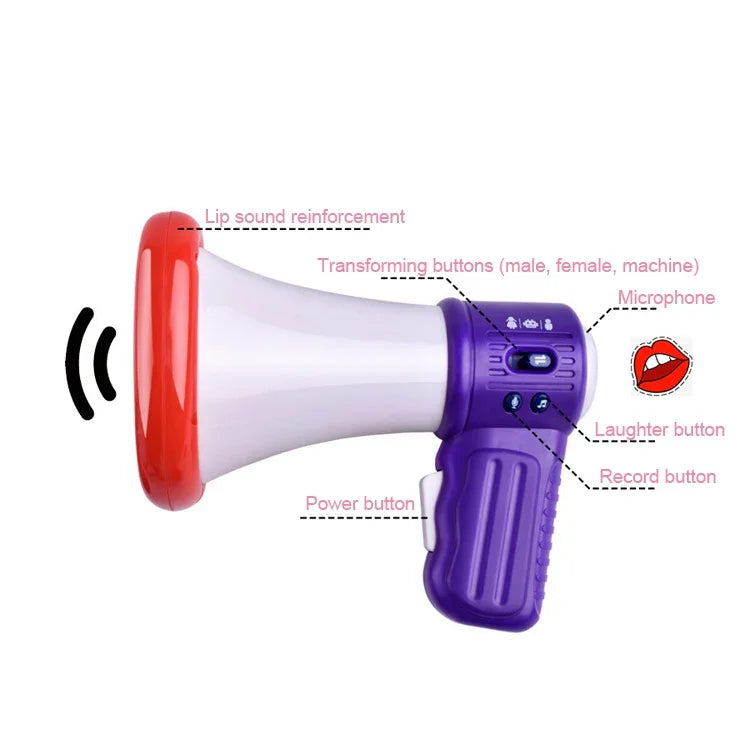 兒童手持麥克風喇叭音響揚聲器電動音樂玩具，隨機顏色出貨