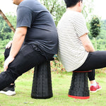 戶外便攜折疊伸縮塑料凳 露營釣魚花園凳，47cm（黑色），47cm（紅色），47cm（黃色）
