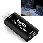 HDMI 視頻擷取卡直播錄影盒視頻擷取轉接盒，USB 2.0