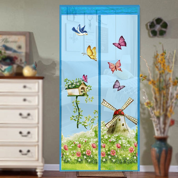 魔術窗簾磁性扣蚊蟲紗網，適用臥室廚房，90x210cm，100x210cm